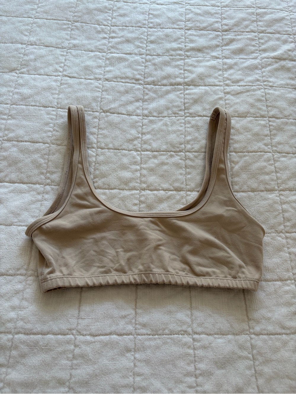 Wireless Scoop Bralette in Light Taupe